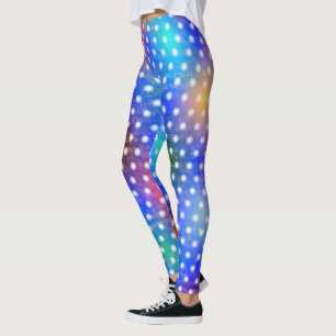 Farbige Randkreise im Hintergrund Leggings