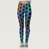 Farbige Randkreise im Hintergrund Leggings (Vorderseite)