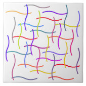 Farbige Random-Linien Fliese (Vorderseite)