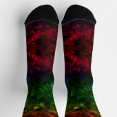 Farbige Rasta A Socken (Oben)