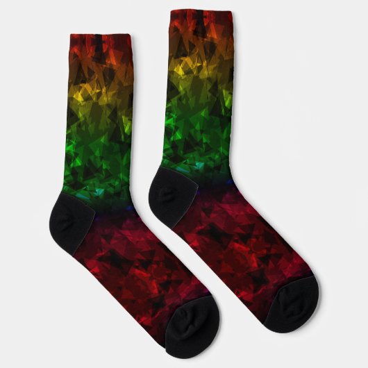 Farbige Rasta A Socken (Rechts)