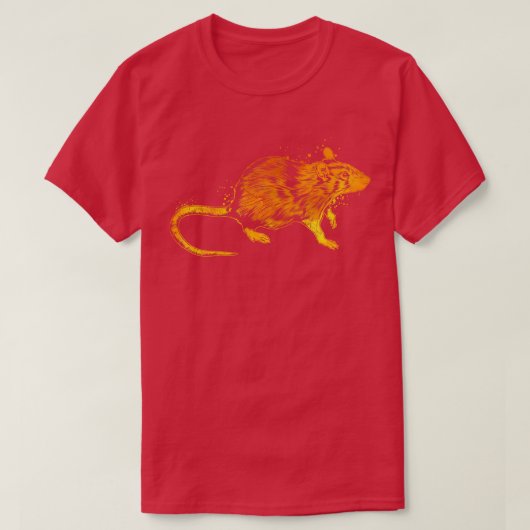 Farbige Ratte T-Shirt (Design vorne)