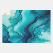 Farbige Rauch Art Wrapping Paper Sheets Geschenkpapier Set (Vorderseite 3)