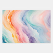 Farbige Rauch Art Wrapping Paper Sheets Geschenkpapier Set (Vorderseite)