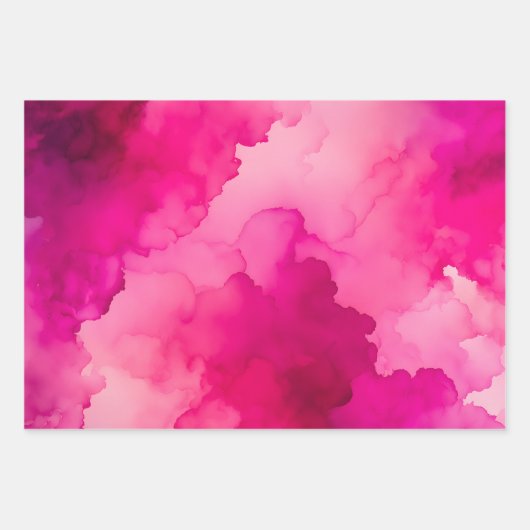 Farbige Rauch Art Wrapping Paper Sheets Geschenkpapier Set (Vorderseite)