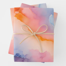 Farbige Rauch Art Wrapping Paper Sheets