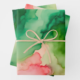 Farbige Rauch Art Wrapping Paper Sheets Geschenkpapier Set