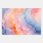 Farbige Rauch Art Wrapping Paper Sheets Geschenkpapier Set (Vorderseite 3)