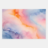 Farbige Rauch Art Wrapping Paper Sheets Geschenkpapier Set (Vorderseite)