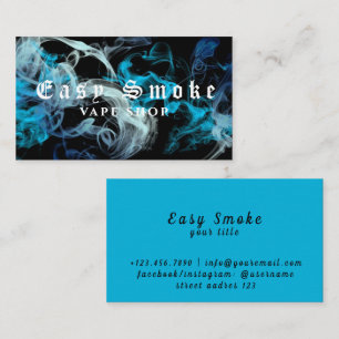 Farbige Rauch Vape Shop Visitenkarte