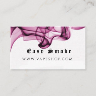 Farbige Rauch Vape Shop Visitenkarte