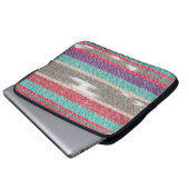 Farbige, raue Textur, Muster, Hintergrund Laptopschutzhülle (Vorne Knopf)