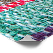 Farbige, raue Textur, Muster, Hintergrund Poster (Ecke)