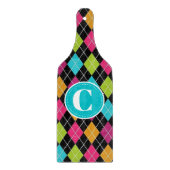 Farbige Raute Muster Personalisierte Schneidebrett (Vorderseite)