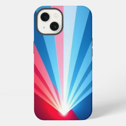 Farbige Rays Design Mobile iPhone Hülle (Rückseite)