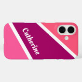 Farbige Rays individuelle Name Telefonfälle Case-Mate iPhone Hülle (Rückseite (Horizontal))