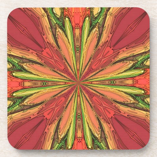 Farbige Rays Untersetzer (Vorderseite)