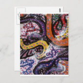 Farbige Reben 1 Postkarte (Vorne/Hinten)