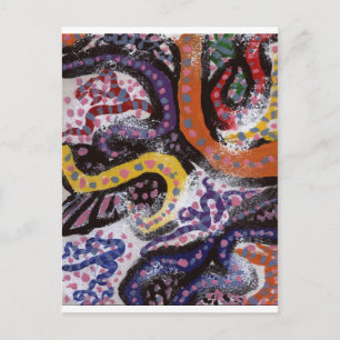 Farbige Reben 1 Postkarte