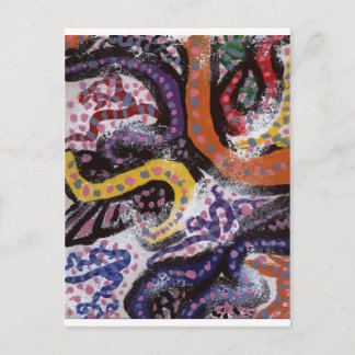 Farbige Reben 1 Postkarte