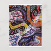 Farbige Reben 1 Postkarte (Vorderseite)