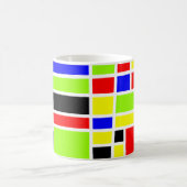 Farbige Rechtecke 01 Kaffeetasse (Mittel)