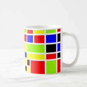 Farbige Rechtecke 01 Kaffeetasse