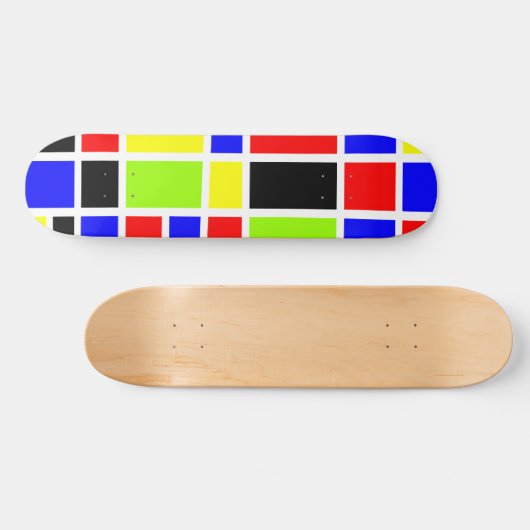Farbige Rechtecke 02 - Alte Schule Skateboard (Horizontal)