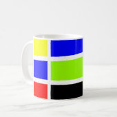 Farbige Rechtecke 02 Kaffeetasse (Vorderseite Links)