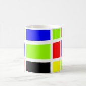 Farbige Rechtecke 02 Kaffeetasse (Mittel)