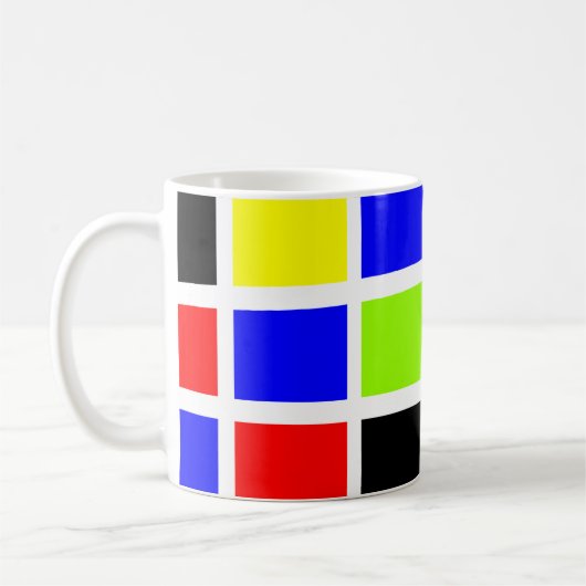 Farbige Rechtecke 02 Kaffeetasse (Links)