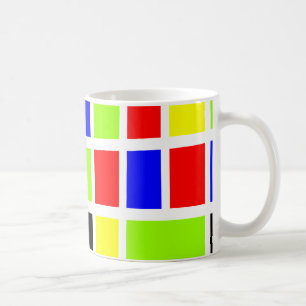 Farbige Rechtecke 02 Kaffeetasse