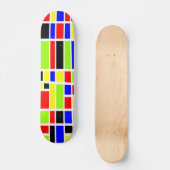 Farbige Rechtecke 03 - Alte Schule Skateboard (Vorderseite)