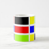 Farbige Rechtecke 03 Kaffeetasse (Mittel)