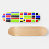 Farbige Rechtecke 04 - Alte Schule Skateboard (Horizontal)