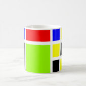Farbige Rechtecke 04 Kaffeetasse (Mittel)