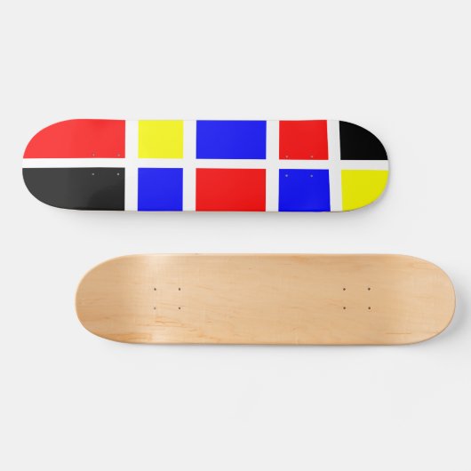 Farbige Rechtecke 06 - Alte Schule Skateboard (Horizontal)