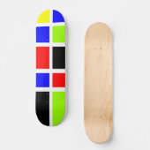 Farbige Rechtecke 07 Skateboard (Vorderseite)