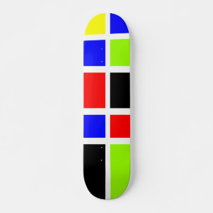 Farbige Rechtecke 07 Skateboard