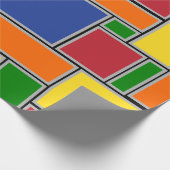 Farbige Rechtecke Geschenkpapier (Ecke)