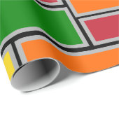 Farbige Rechtecke Geschenkpapier (Rolleneckpunkt)