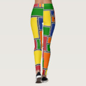 Farbige Rechtecke Leggings (Rückseite)