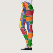 Farbige Rechtecke Leggings (Links)