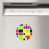 Farbige Rechtecke Magnet (In Situ (Geschirrspüler))