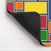 Farbige Rechtecke Mousepad (Ecke)