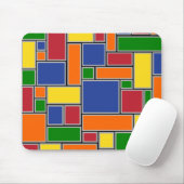 Farbige Rechtecke Mousepad (Mit Mouse)