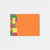 Farbige Rechtecke Post-it Klebezettel (Vorderseite)