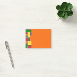 Farbige Rechtecke Post-it Klebezettel