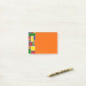 Farbige Rechtecke Post-it Klebezettel (Auf Schreibtisch)