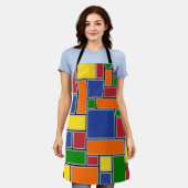 Farbige Rechtecke Schürze (Getragen)